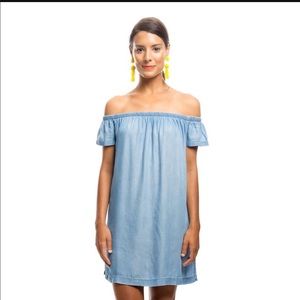 Anthropologie Cloth & Stone Chambray Dress, Size M